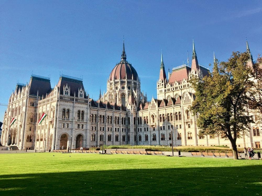 Het Hongaarse parlementsgebouw.