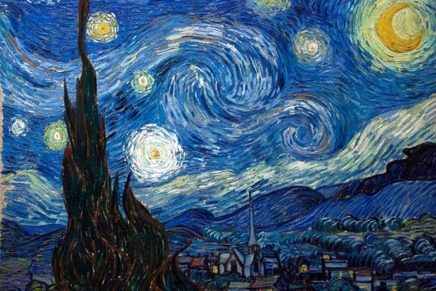 La nuit étoilée de Vincent Van Gogh.