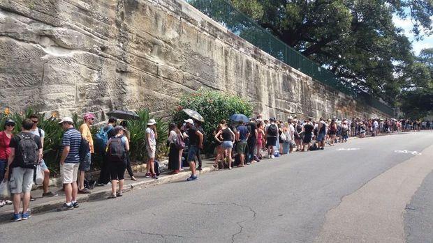 Sydney: aanschuiven nieuwjaarsvuurwerk