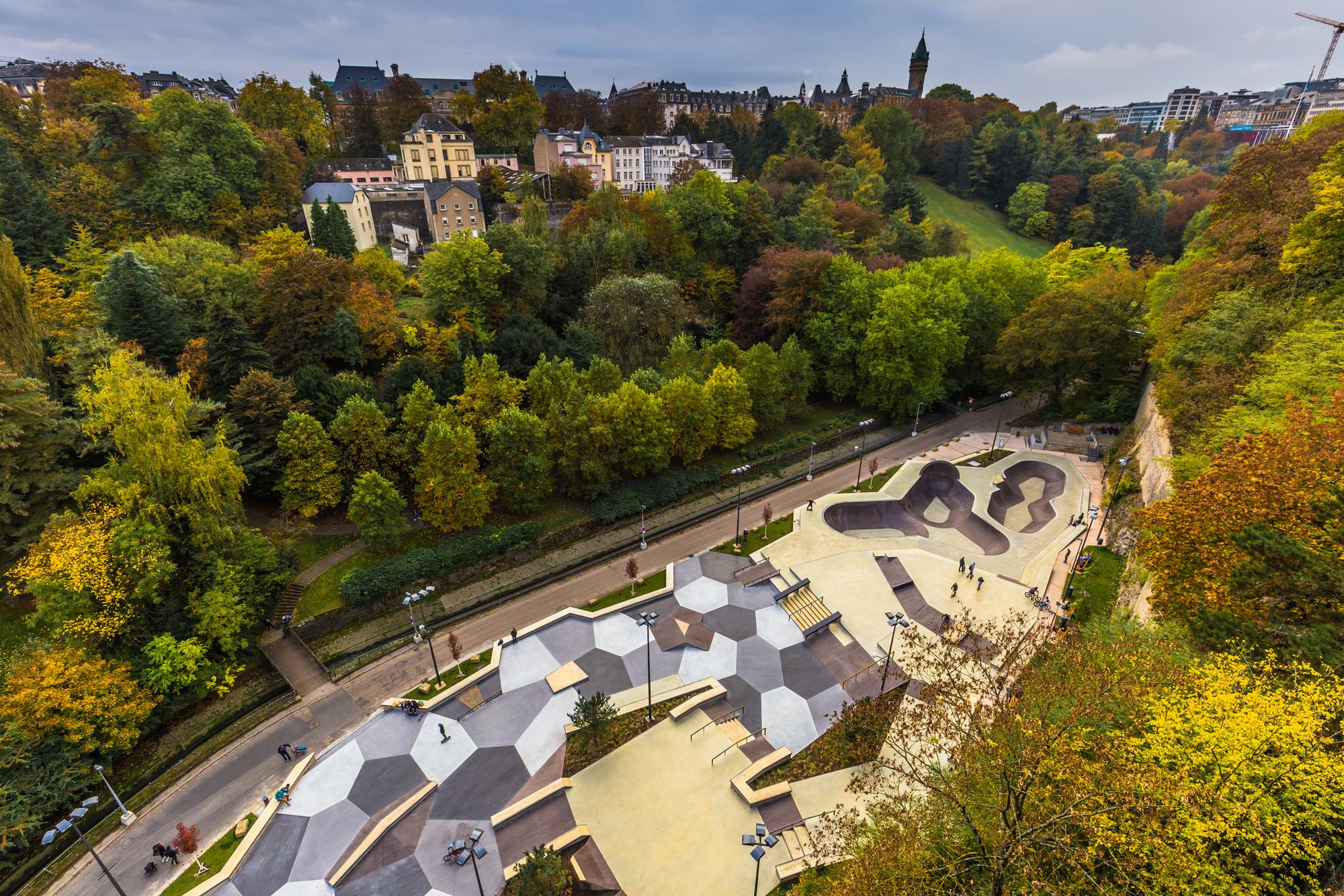 Skatepark in hartje Luxemburg