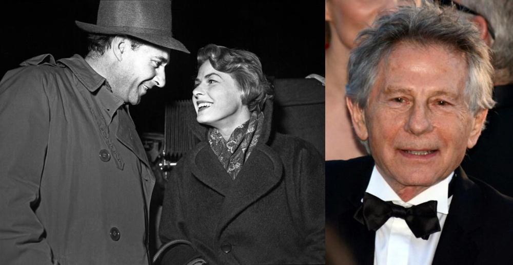 Roberto Rossellini en zijn grote liefde Ingrid Bergman rond 1950. Roman Polanski tijdens Cannes 2013.