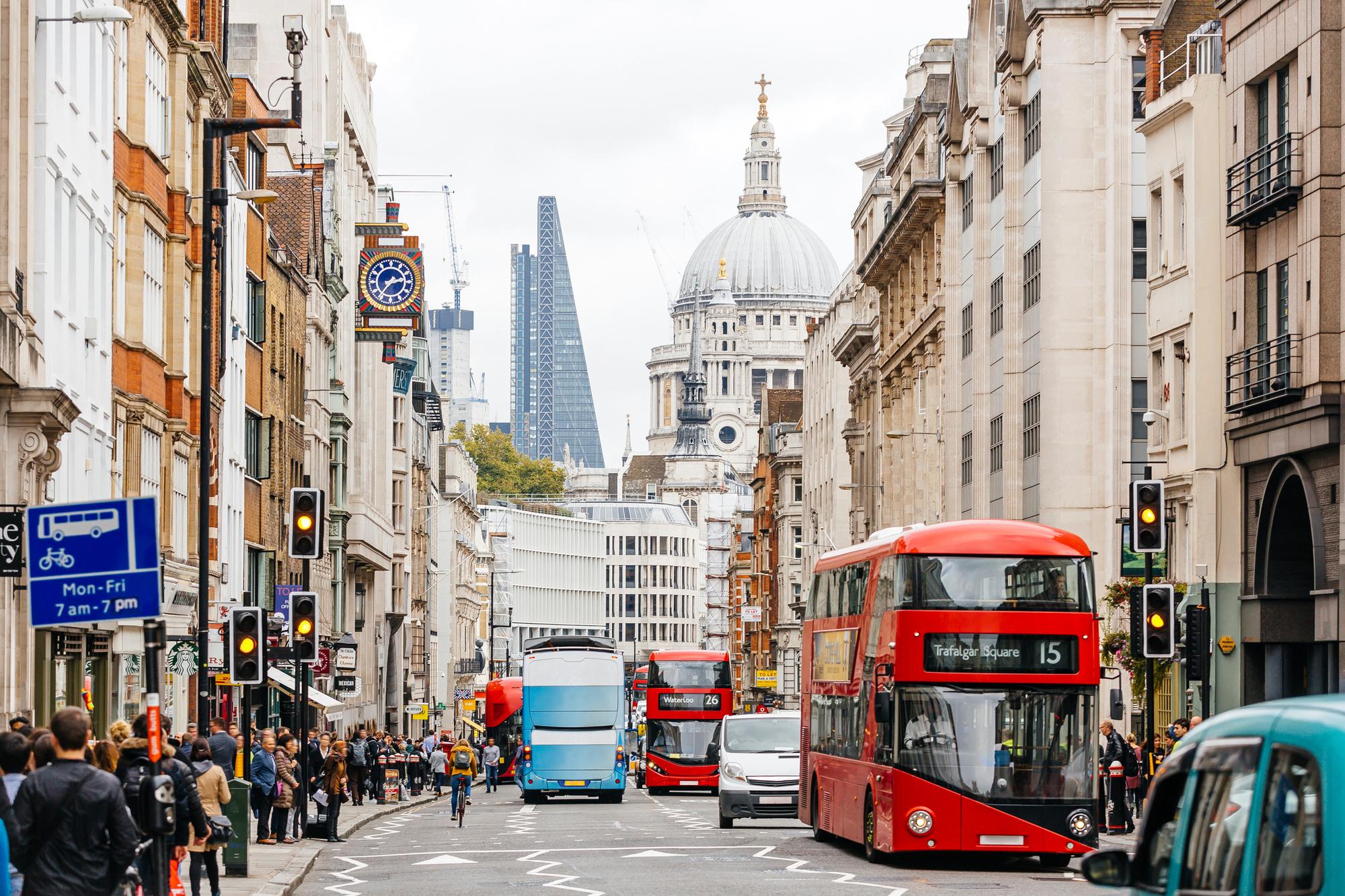 Londen, een populaire bestemming voor een citytrip vanuit Europa.