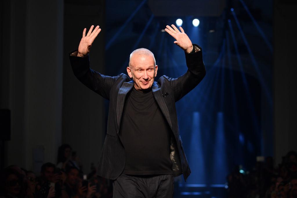 Jean-Paul Gaultier op de Paris Fashion Week in 2019.