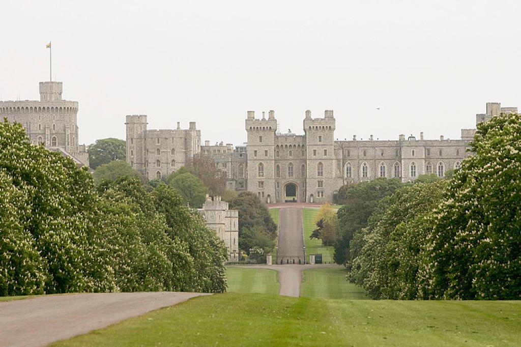 De buitenkant van Windsor Castle
