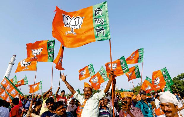 Bharatiya Janata Party, principale force politique indienne au sein de l'Alliance nationale, au pouvoir depuis 2014.