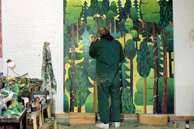 Schilder Ben Sledsens: 'Ik probeer in mijn werk mijn eigen natuur te creëren'