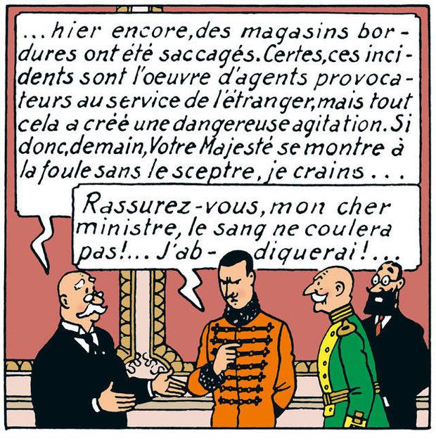 Quand Tintin fait allusion aux institutions belges et aux valeurs de notre Constitution