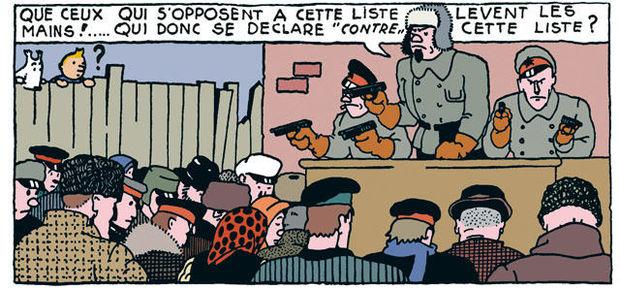 Quand Tintin fait allusion aux institutions belges et aux valeurs de notre Constitution
