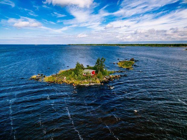 Afgelegen eilandje in Finland