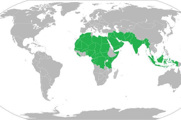 Les pays où la polygamie est autorisée sont en vert 