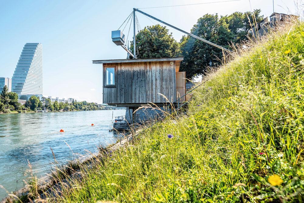 Visserhuisje boven de Rijn