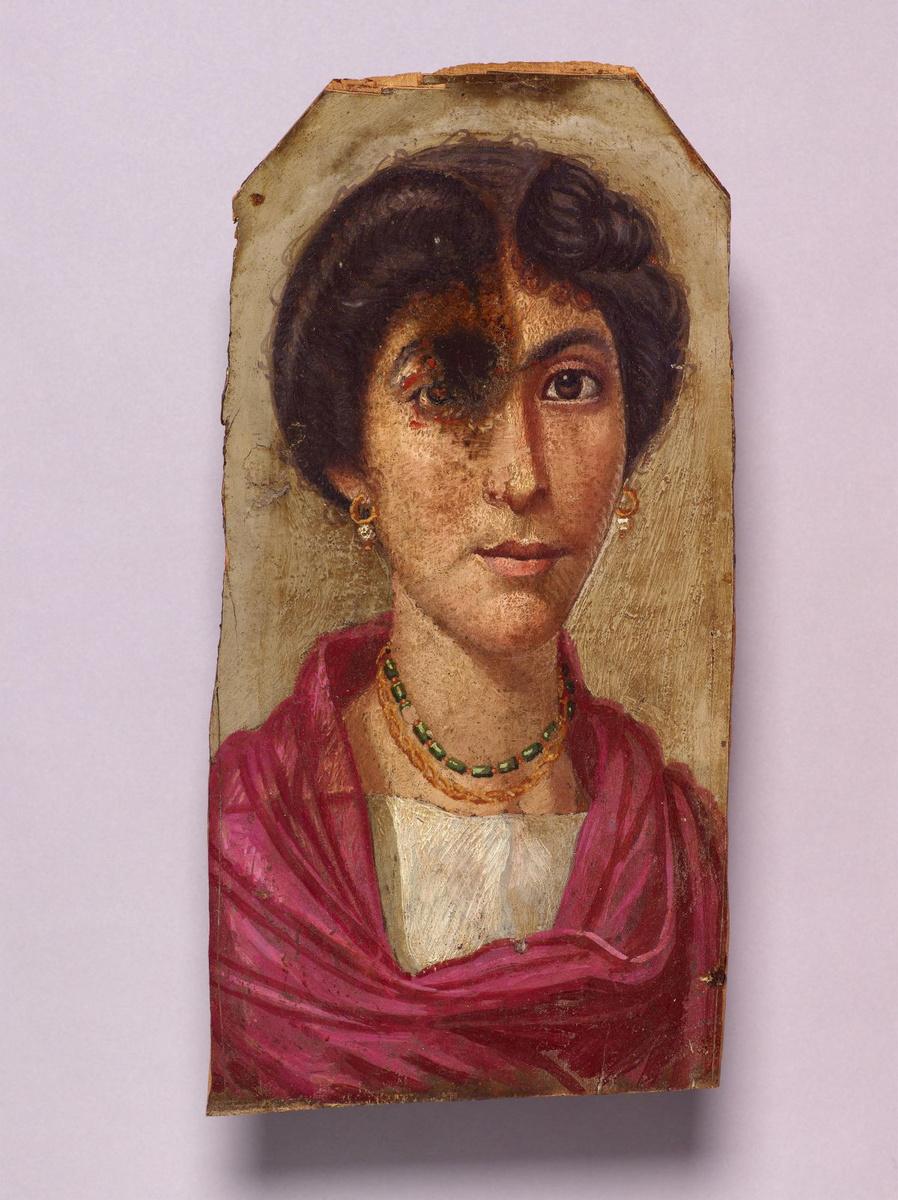 Mummieportret van een vrouw (100-125 n. Chr.)