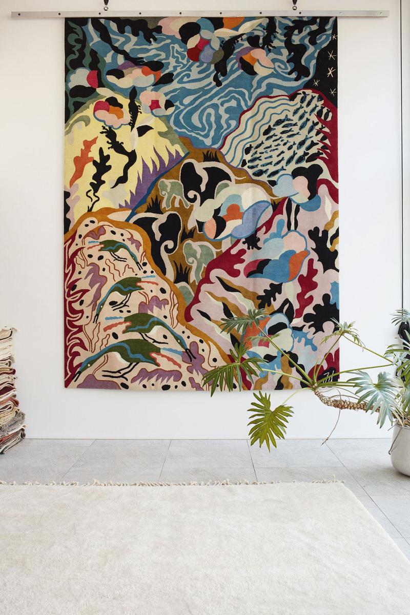 Tapijt van Eden: Antwerps tapijtenhuis Ashtari Carpets werkt samen met Parijse illustrator