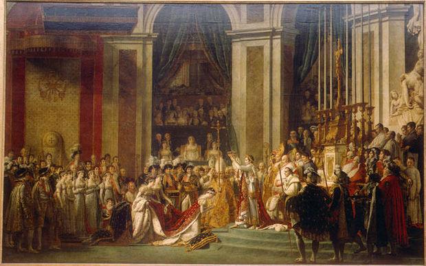 Le Sacre de Napoléon, Jacques-Louis David, entre 1806 et 1807 (621cm x 979cm).