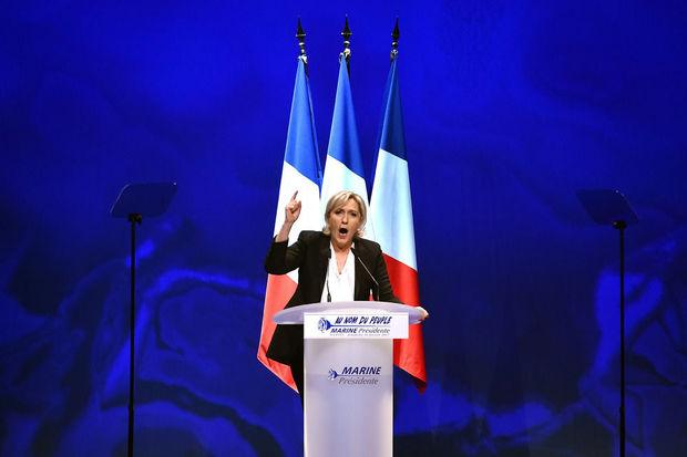 Marine Le Pen, candidate FN à la présidence française.