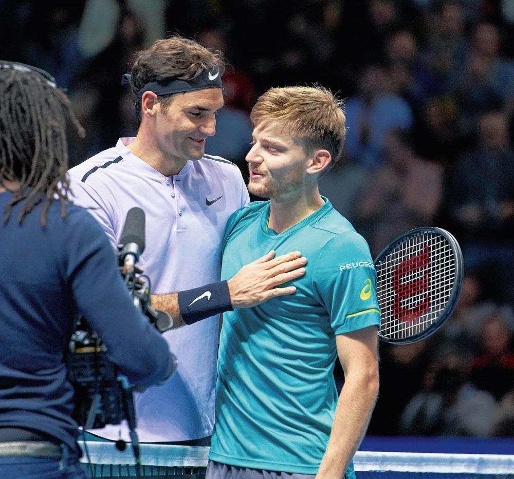 Roger Federer, battu par David Goffin, au Masters de Londres. Passage de témoin ?