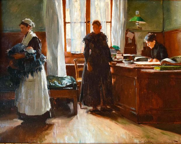  Aux enfants assistés : l'abandon, Edouard Gelhay, 1885-1886.
