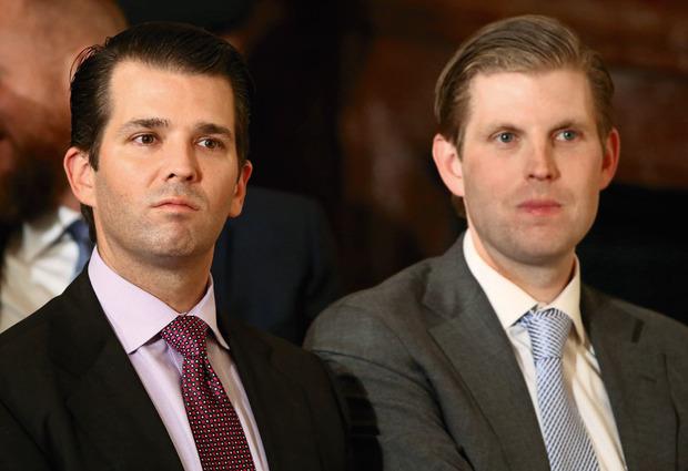 Si Donald junior et Eric Trump sont restés à New York, c'est pour gérer le business familial.