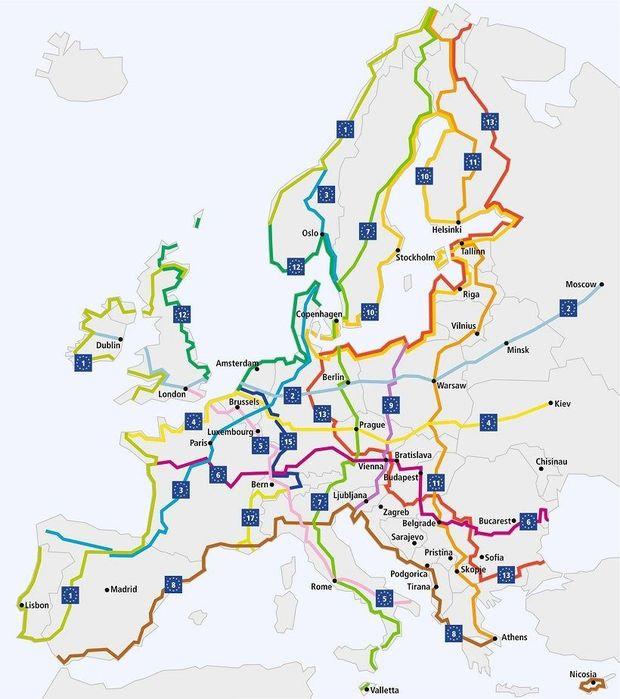 Traversez toute l'Europe à vélo grâce à un nouveau réseau cycliste tentaculaire