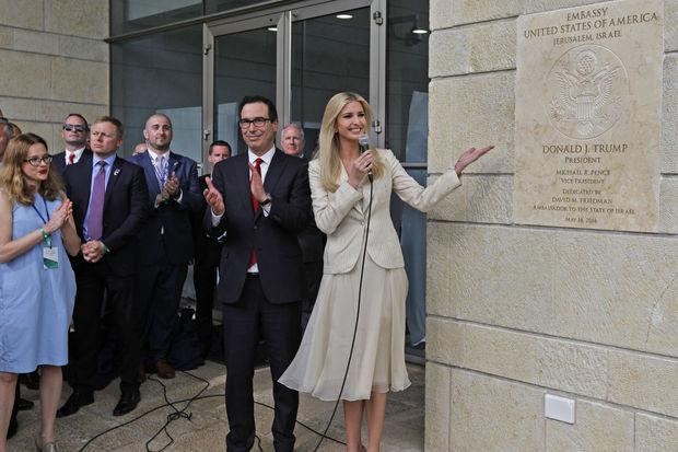 Steve Mnuchin et Ivanka Trump inaugurent la nouvelle ambassade américaine à Jérusalem.