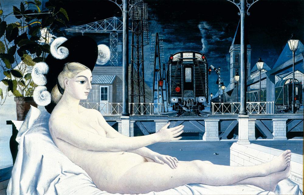 Paul Delvaux, L'Age de fer, 1951, 153 × 241 cm.