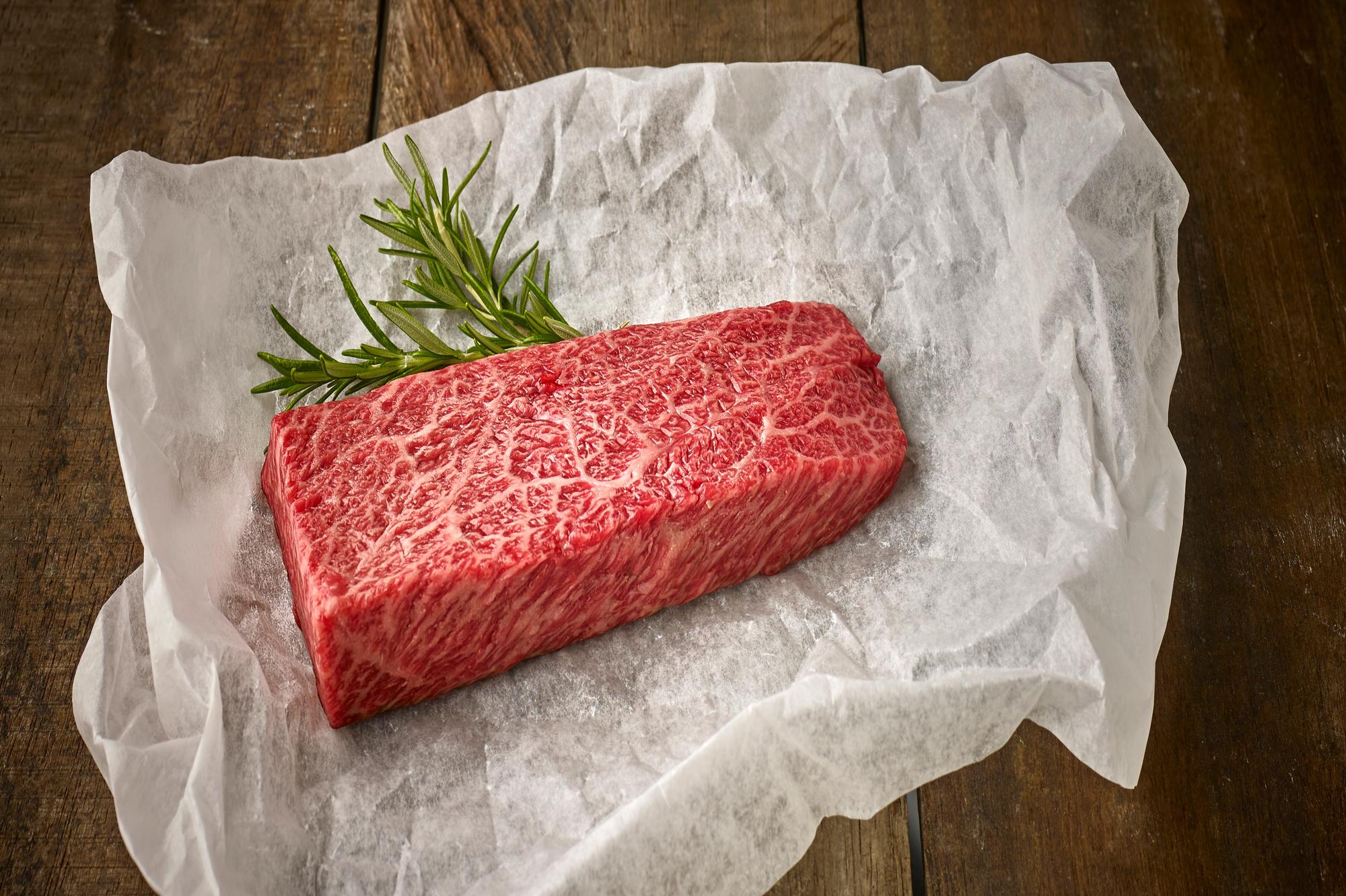 Een wagyu-steak, ook wel eens de kaviaar onder het rundvlees genoemd.