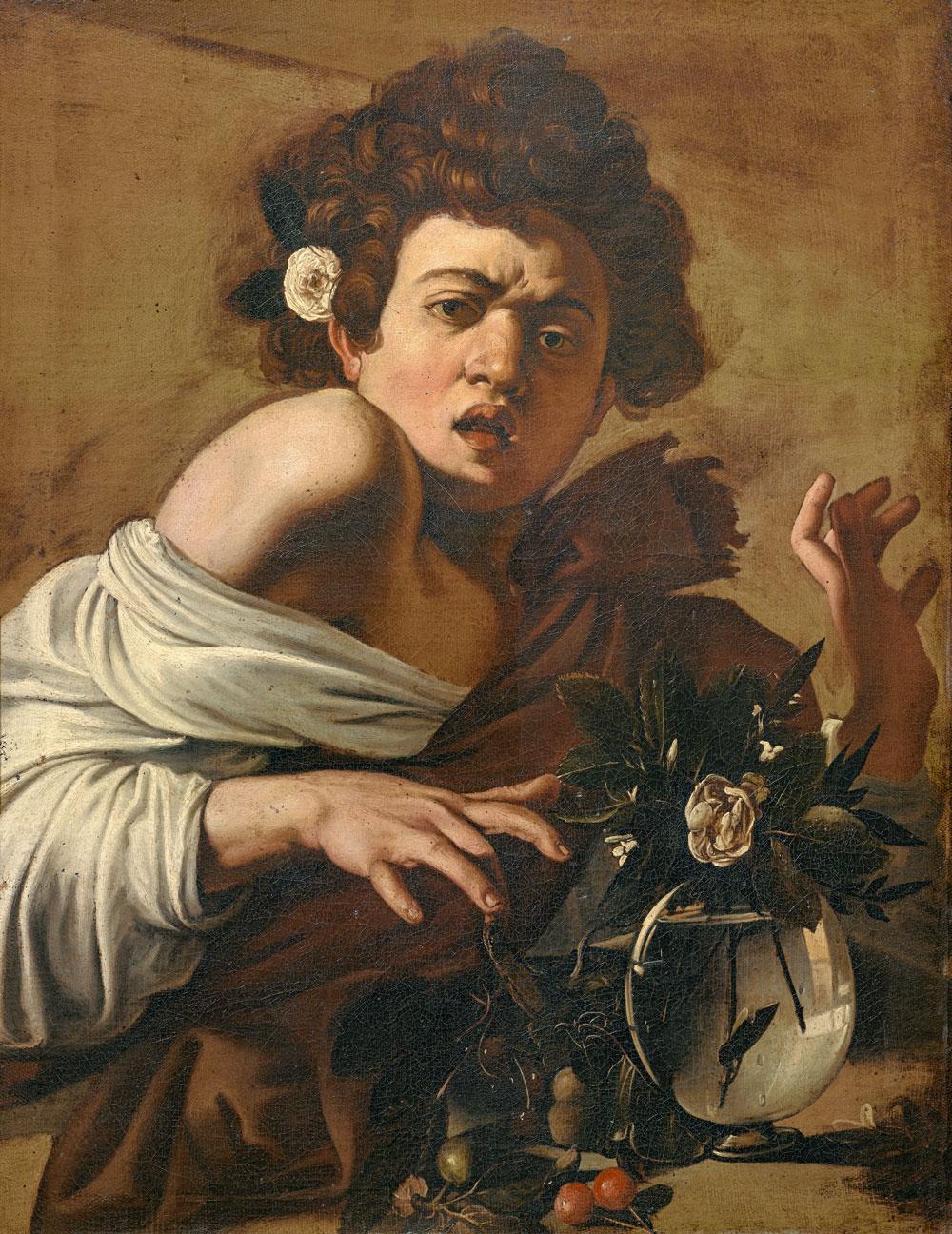 Le Caravage, Jeune garçon mordu par un lézard, 1594.
