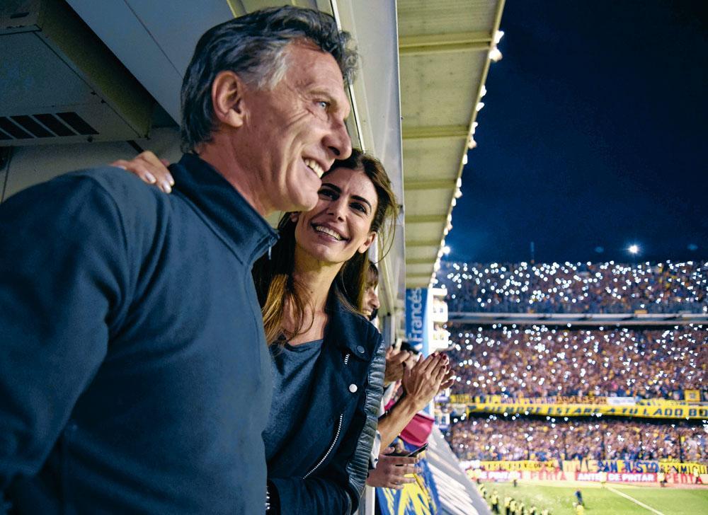 Mauricio Macri, président argentin. Le football, il connaît.