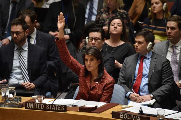 Nikki Haley, ambassadrice américaine à l'ONU