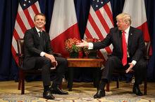 Le président français Emmanuel Macron et Donald Trump, président des Etats-Unis.