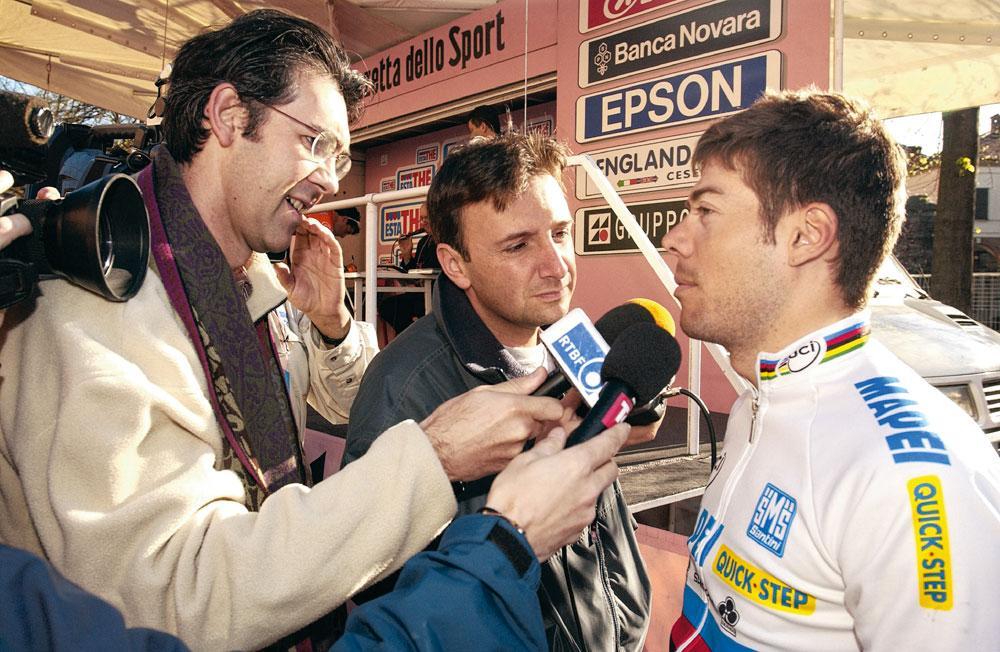 Sur Milan San-Remo, en 2002, cette course qui tombait toujours pendant la schoolfeest de sa fille. En contrepartie, un dîner à deux, les mercredis midi.
