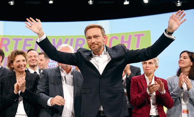 Christian Lindner, président du FDP, le parti libéral-démocrate. Futur allié de Merkel ?