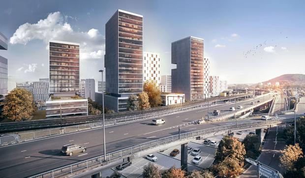 En 2030, l'entrée dans Charleroi dévoilera une skyline résolument métropolitaine. 