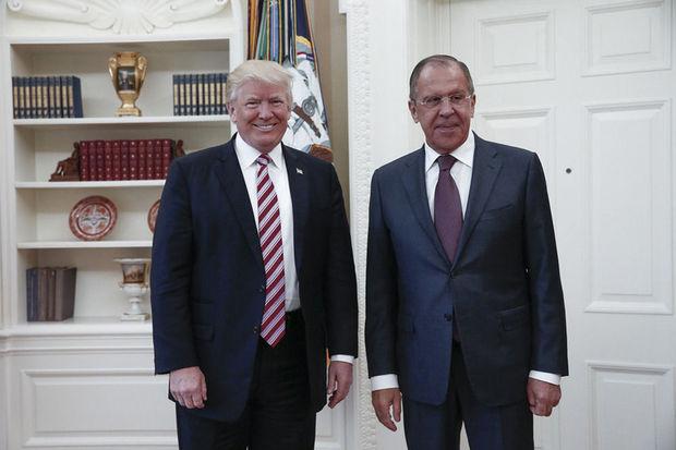 Donald Trump et Sergei Lavrov 