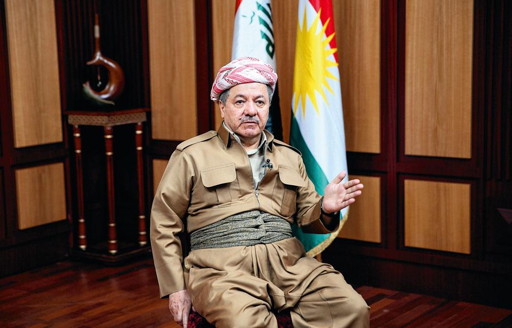 Massoud Barzani, ex-président du gouvernement régional du Kurdistan (GRK).