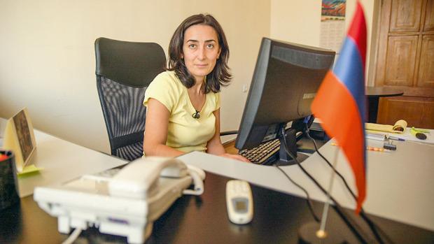 Lusine Kharatyan, la coordinatrice de DVV International, l'institut de coopération allemand, qui travaille à la réconciliation des peuples arménien et turc.
