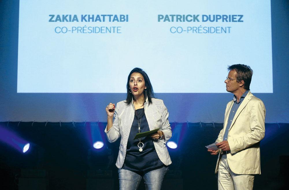Zakia Khattabi et Patrick Dupriez, coprésidents d'Ecolo : une campagne communale encore plus décisive que pour leurs concurrents.