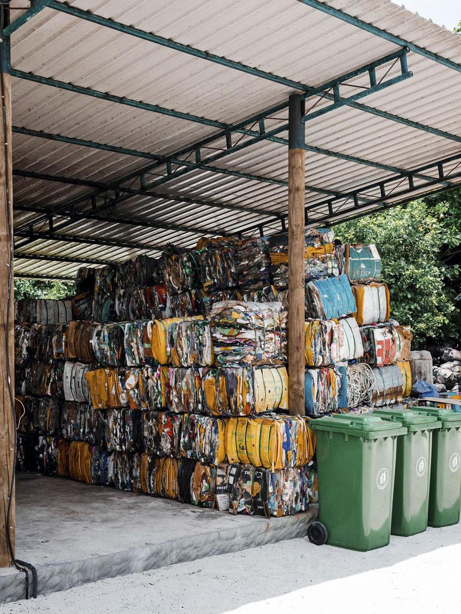 Soneva Fushi heeft een eigen 'eco centro' of recycleercentrum.