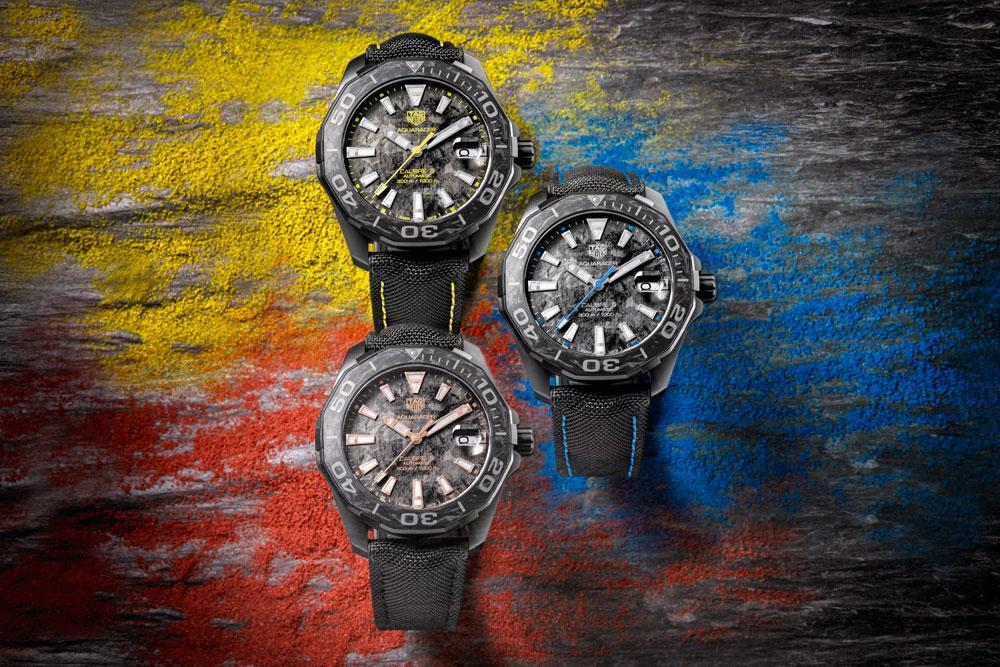 TAG Heuer Aquaracer Carbone. Une des interprétations les plus contemporaines de la montre aquatique de la marque.