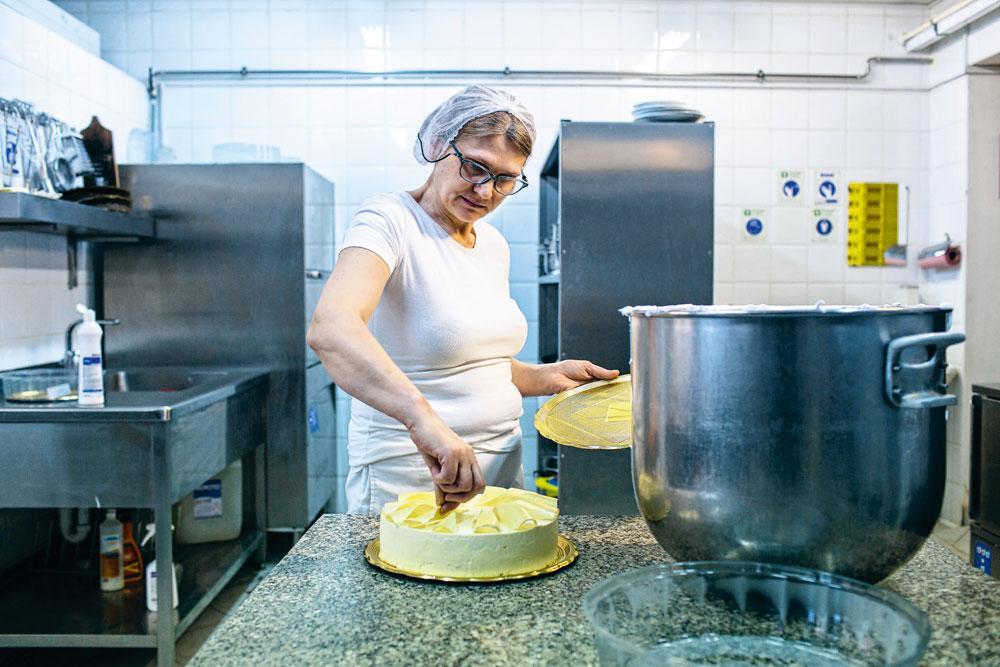 A Sevnica, dans la pâtisserie où l'on prépare le 
