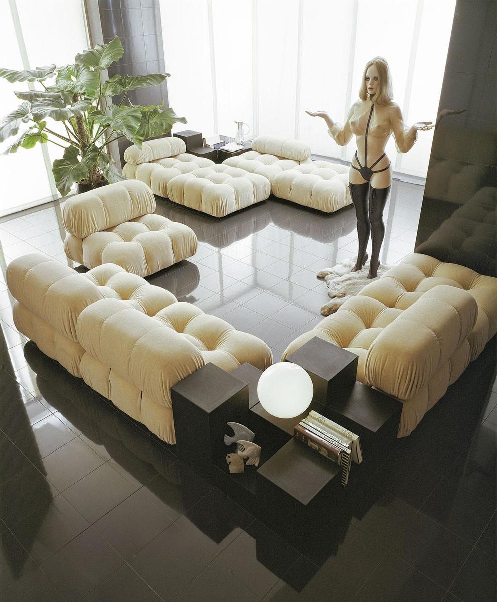 De Camaleonda-sofa van Mario Bellini uit 1970 is opnieuw bijzonder populair sinds de heruitgave door B&B Italia vorig jaar.