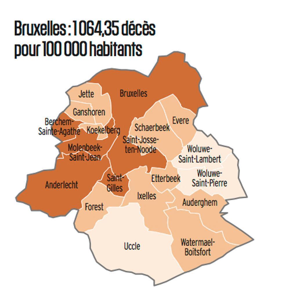 En Belgique, nous sommes inégaux face à la mort (Carte interactive et infographies)
