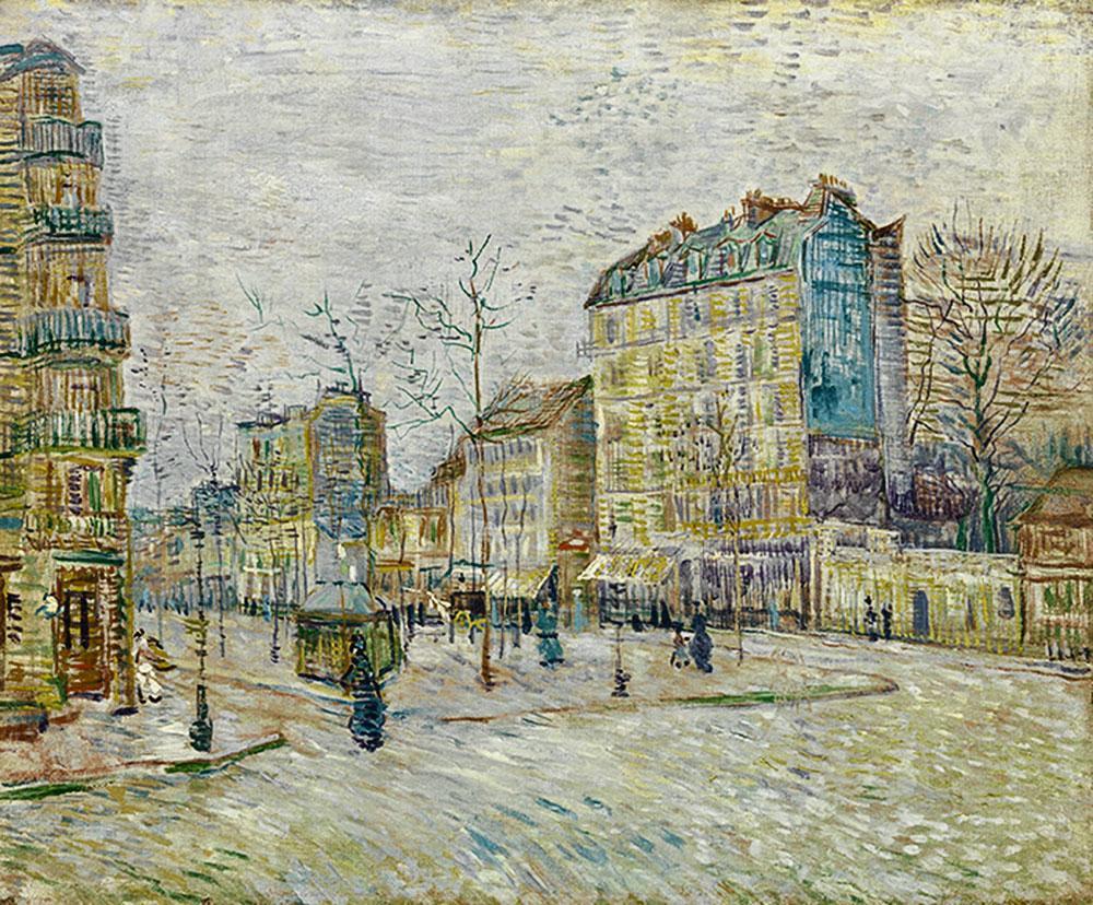 Boulevard  de Clichy, par Vincent Van Gogh, 1887.