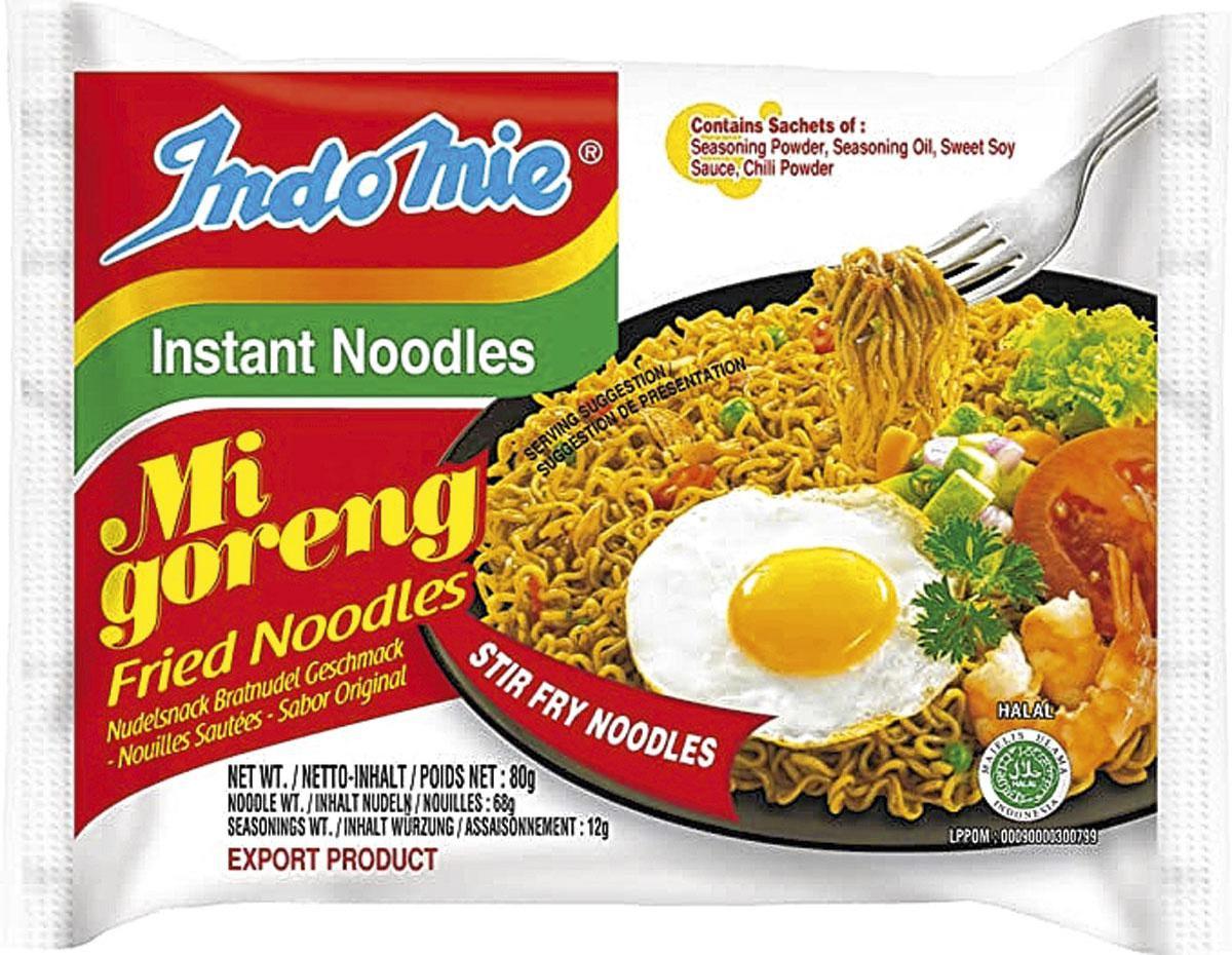 Indomie Mi Goreng Instant Stir Fry Noodles, Original Flavor