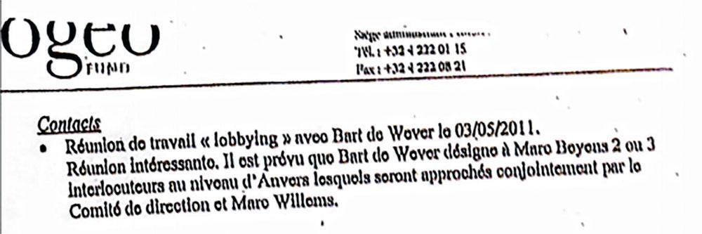Avant d'investir des millions à Anvers, Ogeo a sondé Bart De Wever peu avant son élection à la tête de la Métropole.
