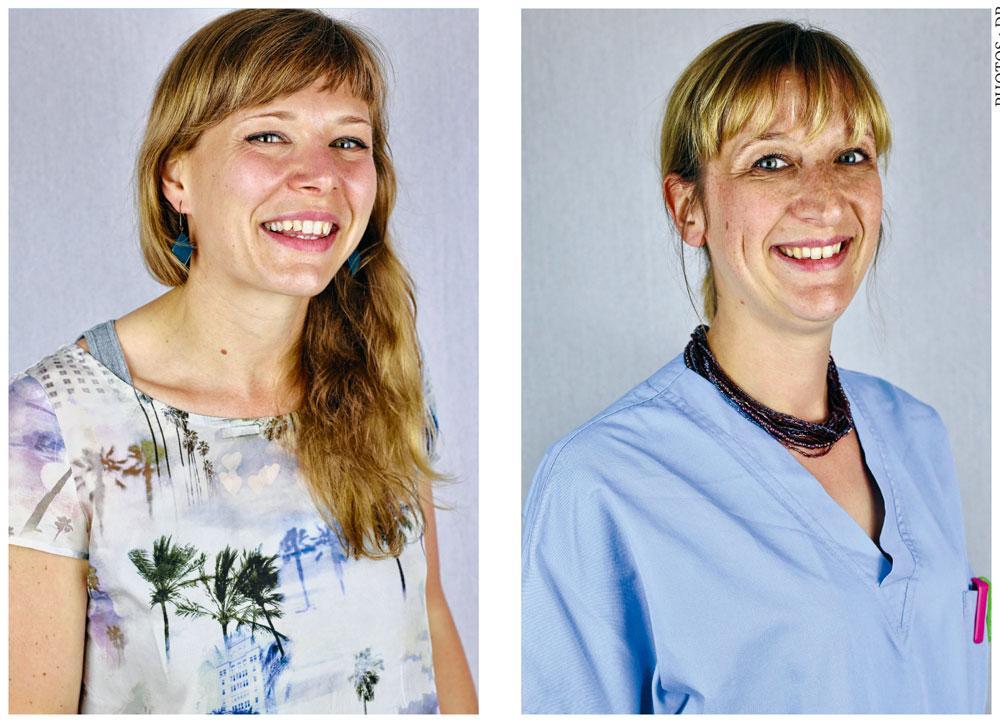 Magali Eykerman et Delphine Leroy, deux femmes-médecins bien décidées à repenser le contexte de l'accouchement.