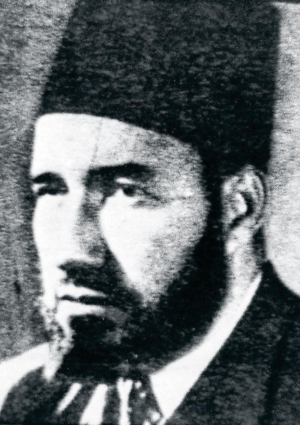 Hassan al-Banna, son grand-père, fondateur des Frères musulmans.