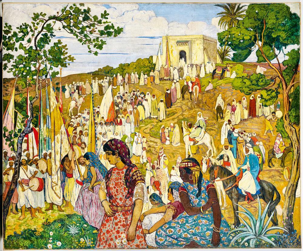 La Fête arabe dans la campagne de Tlemcen, André Suréda, 1910-1920.