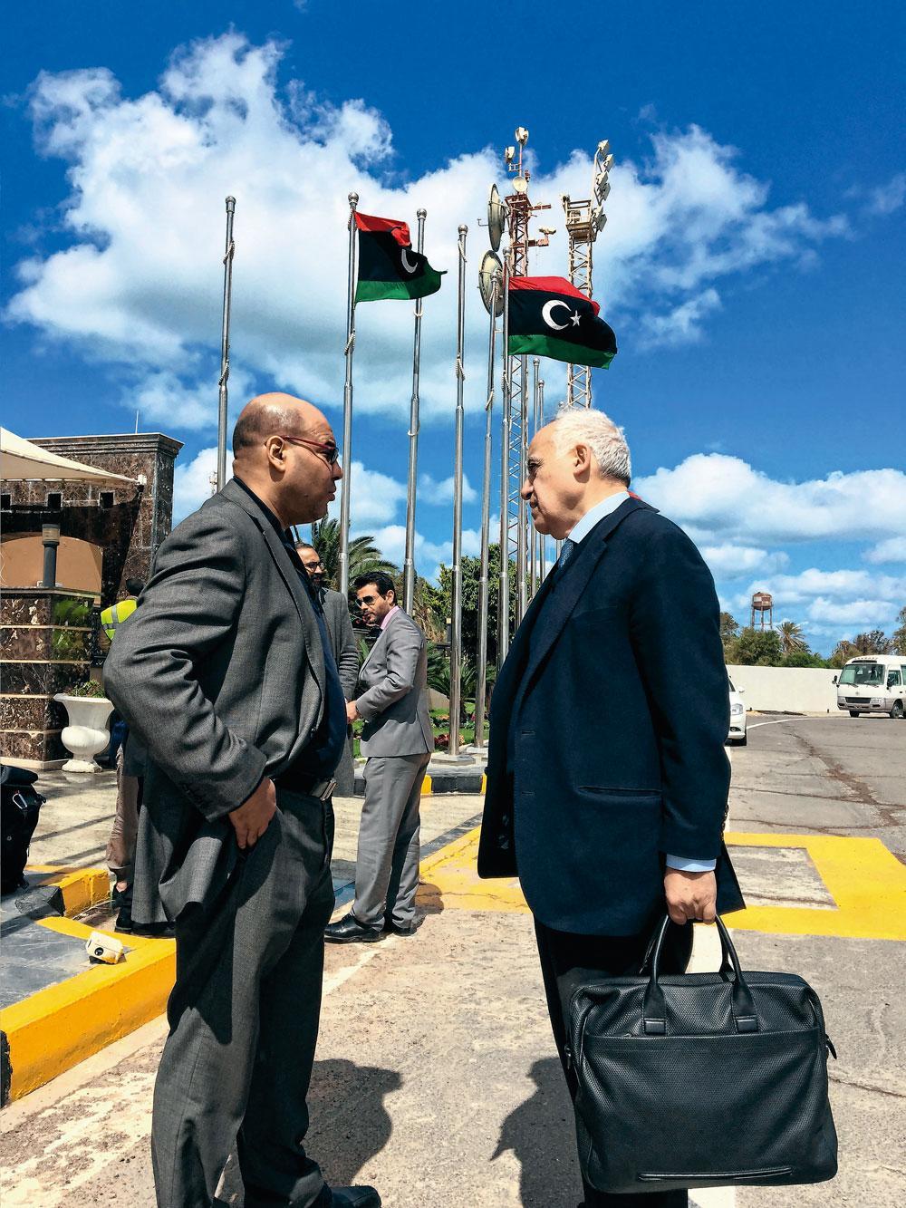 Avec Fathi al-Majbari, membre du Conseil présidentiel libyen.