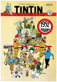 Une des nombreuses couvertures réalisées par Hergé expressément pour 